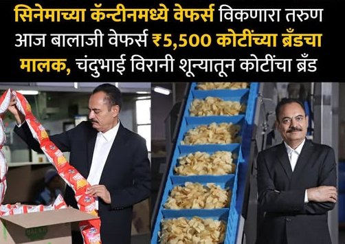 संघर्षातून उभा राहिलेला ब्रँड: चंदुभाई विरानी आणि ‘बालाजी वेफर्स’ची प्रेरणादायी यशोगाथा