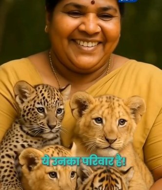 “जंगलातील आई” — सावित्री अम्मा आणि अनाथ शावकांची माया