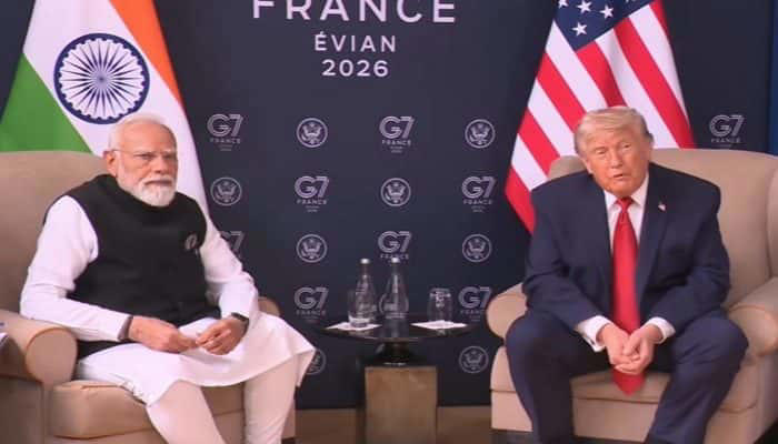  जी-७ परिषदेत मोदी-ट्रम्प बैठक; व्यापार, सागरी सुरक्षा आणि भारत-अमेरिका संबंधांवर सविस्तर चर्चा