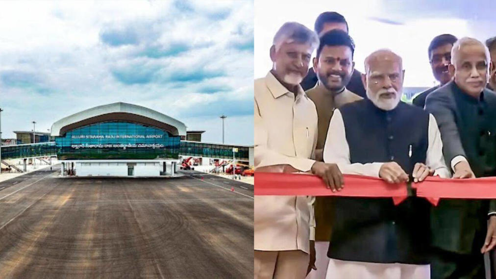 पंतप्रधान मोदींच्या हस्ते भोगापूरम येथील आंतरराष्ट्रीय विमानतळाचे उद्घाटन; उत्तर आंध्रच्या विकासाला नवी गती