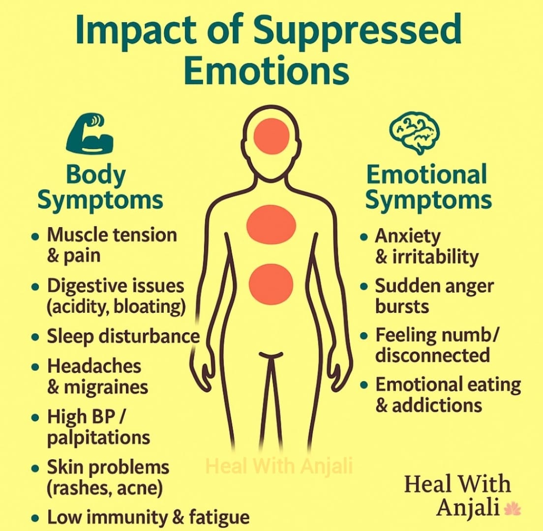 What happens when someone suppresses emotions to avoid conflicts : (Smile Healer Anjali Jadhav, Thane)