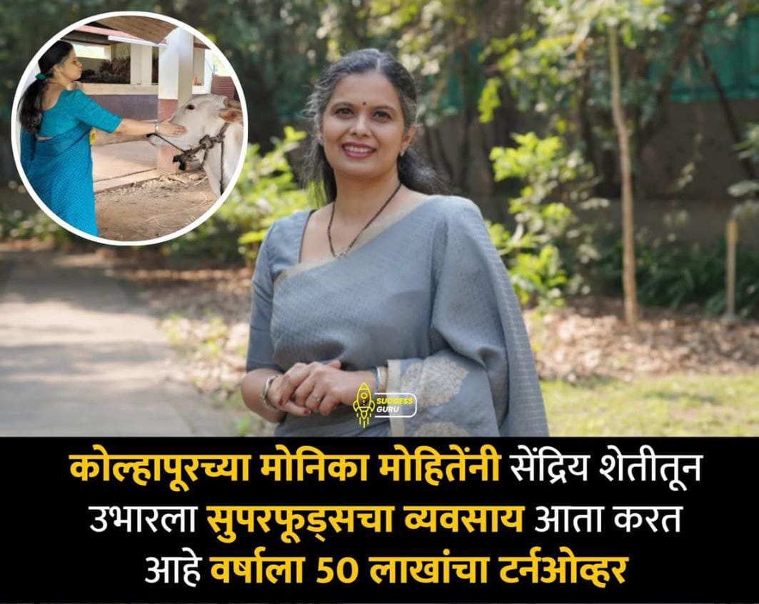 स्वप्न, जिद्द आणि सेंद्रिय यशाची कहाणी: कोल्हापूरच्या मोनिका मोहिते यांचा प्रेरणादायी प्रवास