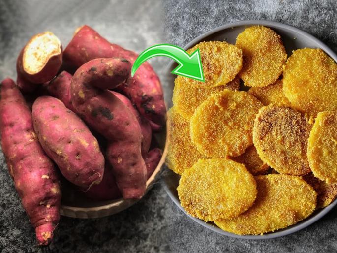 श्रावणासाठी खास: चविष्ट रताळ्याचे काप (Sweet Potato Slices) – एकदा बनवलीत की पुन्हा बनवणारच!
