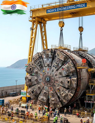 भारताचा पहिला समुद्राखालील रेल्वे बोगदा: मुंबई–अहमदाबाद बुलेट ट्रेन प्रकल्पातील ऐतिहासिक टप्पा 