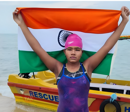 अंधत्वावर मात करत समुद्र जिंकणारी जिद्द: ईश्वरी पांडे यांची प्रेरणादायी कहाणी