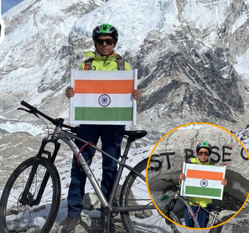 सायकलवरून एव्हरेस्ट बेस कॅम्प गाठणारी दिव्या सिंह — जिद्द आणि धैर्याची प्रेरणादायी कहाणी