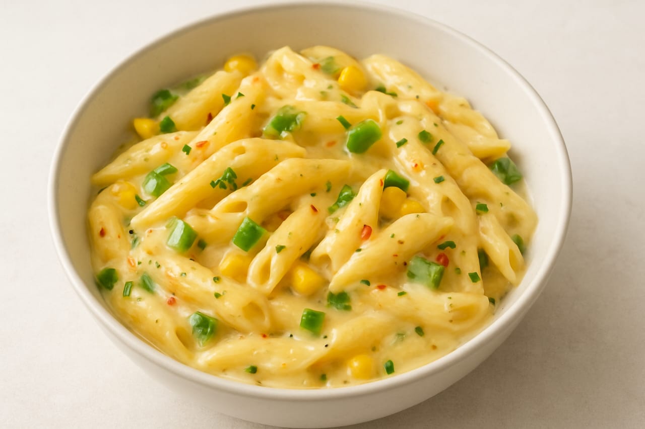 क्रीमी गार्लिक वेज पास्ता – चविष्ट आणि झटपट तयार होणारा १५ मिनिटांचा डिनर!
