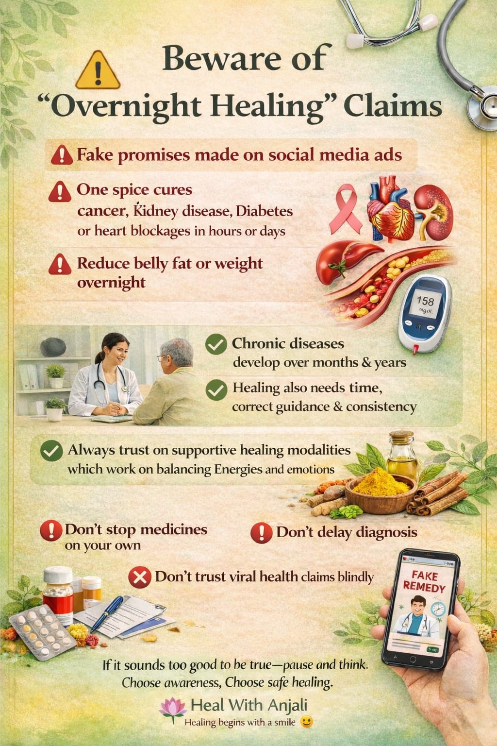 *Don’t Fall Prey to False Advertising of “Overnight Healing”* : (Healer Anjali Jadhav, Thane)