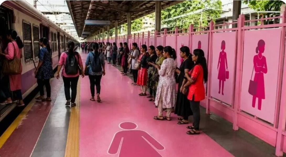 मुंबई लोकलमध्ये महिलांना मोठा दिलासा! महिला डबा ओळखणे होणार अधिक सोपे; ‘पिंक स्टॉपिंग पॉइंट’ प्रस्ताव चर्चेत